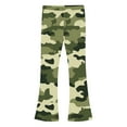 thumbnail image 6 of Frostluinai Girl's Fleece Lined Flare Leggings 5-16Y Camo High Waist Yoga Bell Bottom Pants Warm Winter Gym Bootcut Leggings for Girl, 6 of 7