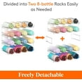 thumbnail image 3 of Lifewit Stackable Water Bottle Organizer for Cabinet, Freezer, Pantry - Plastic Cup Holder, Wine Racks for Kitchen Tabletop Storage, Cupboard, Office - Pack of 4, Each Rack Holds 4 Containers, 3 of 8