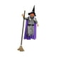 thumbnail image 4 of Colgante de Halloween,Bruja animada colgante con ojos rojos parpadeantes,Bruja parlante animada colgante de Halloween,Decoración de Halloween: Bruja parlante simulada,Accesorio de casa, 4 of 9