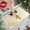 thumbnail image 5 of Christmas Decor Doormat Holiday Outdoor Front Door Rugs, Christmas Embroidered Bathroom Carpet Entrance Doormat, Elf & Snowfield Design Farmhouse Entryway Mat Rugs, Christmas Welcome Mat, 5 of 6