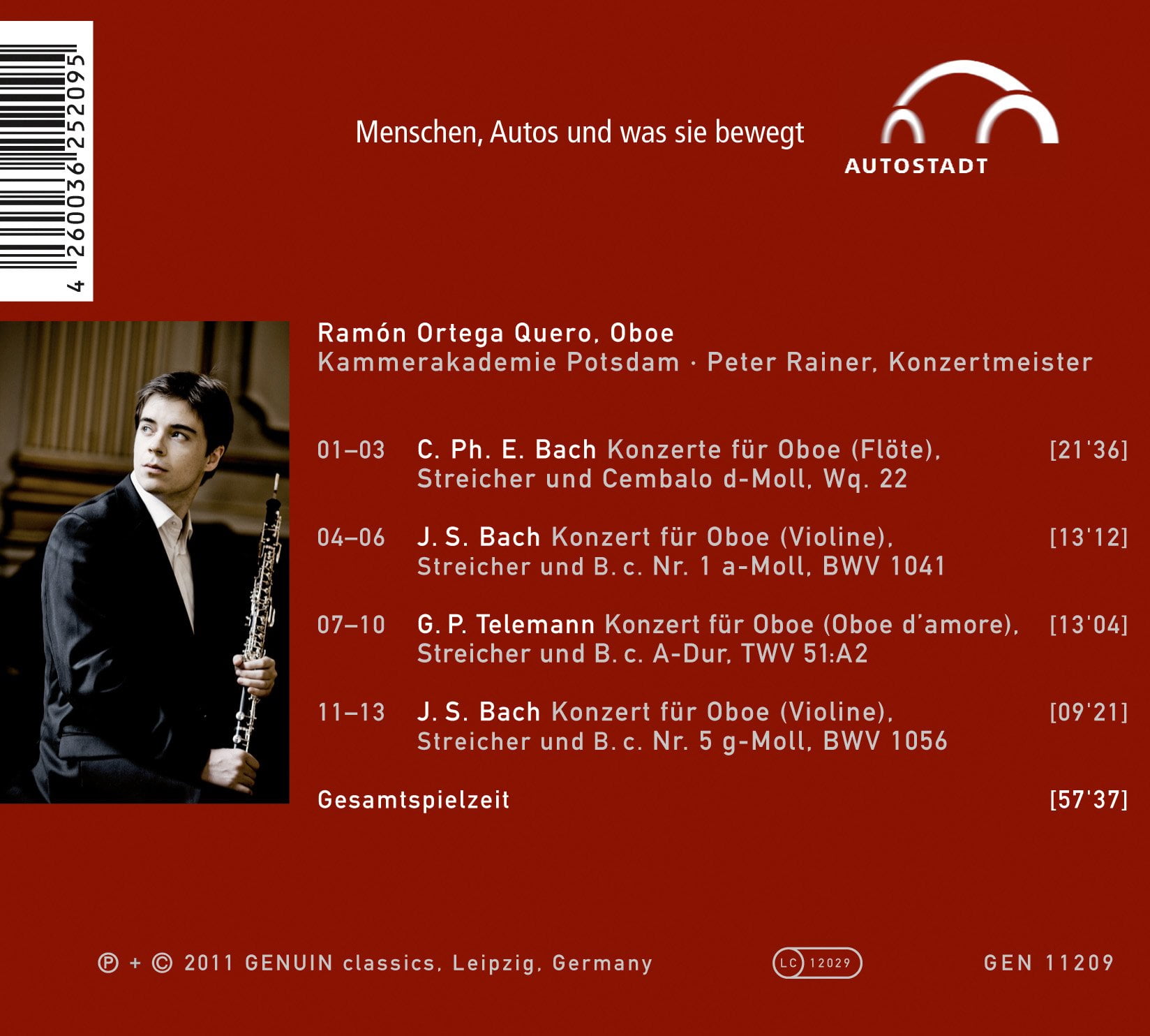 Ramon Ortega Quero - Oboe Concerts By Telemann & Bach - Music & Performance - CD