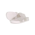 thumbnail image 4 of Women Transparent Rhinestone Double Band Open Toe Slide Sandal 19022, 4 of 6