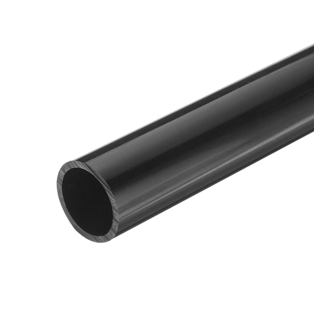 Uxcell 27.2mm ID 32mm OD 0.33m Black Rigid Round Pipe High Impact