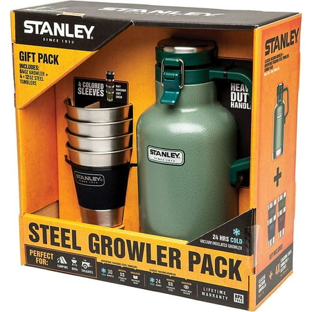 Stanley Classic 2 QT Vacuum Growler + Adventure Stacking Steel Tumblers