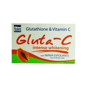 Gluta-C Brand Intense Face & Body Soap with Papaya Enzyme 60g- 1 Bar