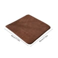 thumbnail image 3 of Yaayu Thickened Corduroy Chair Cushion, 17.7x17.7in Non-Slip, High Resilience Cotton Fill, All-Season Seat Pad for Dining Kitchen, Brown, 3 of 6
