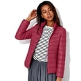 thumbnail image 6 of KICILVS Puffer Jacket Womens Lightweight Packable Quilted Coat Stand Collar Zip Up Down Jacket Warm Winter Outerwear, 6 of 7