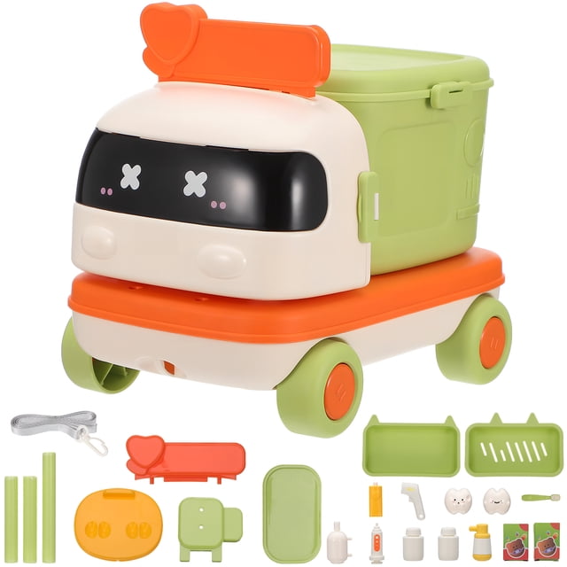 1 Juego de Kit médico para niños, juego de simulación, accesorios médicos, juego de rol para niños, herramienta médica, juguete médico para niños, coche, juguetes con almacenamiento