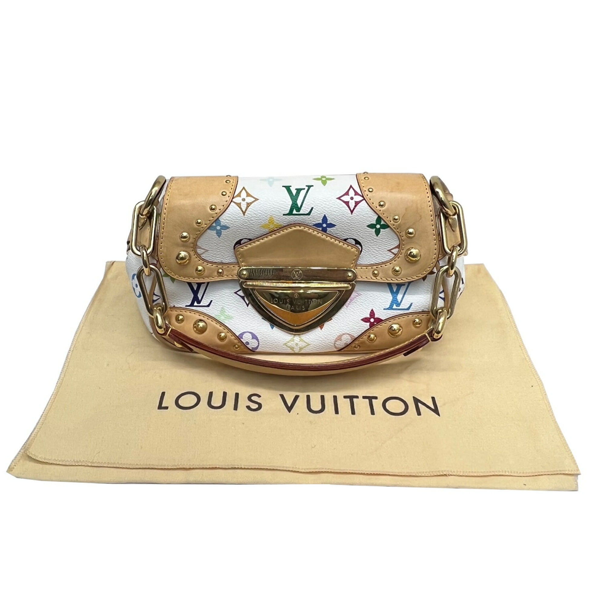 Louis Vuitton x Takashi Murakami 2006 Pre-owned Aurelia mm Tote Bag - White