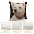 thumbnail image 4 of YINGXI West Highland Terrier with Pillow Cover Throw Pillow Case 24x24in, 4 of 5