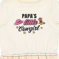 thumbnail image 4 of Inktastic Papas Little Cowgirl with Cowgirl Hat and Boots Girls Toddler Dress, 4 of 5