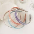 thumbnail image 6 of Hair Ornament Hair Accessories Sparkly Sequin Hair Hoops Transparent Hair Band Quicksand Headbands Glitter BLUE, 6 of 7