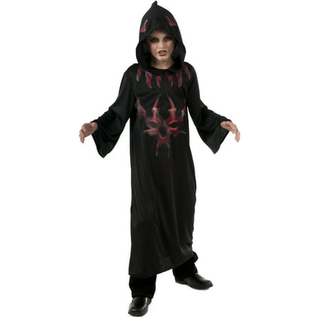 Child's Boys Black And Red Scary Evil Devil