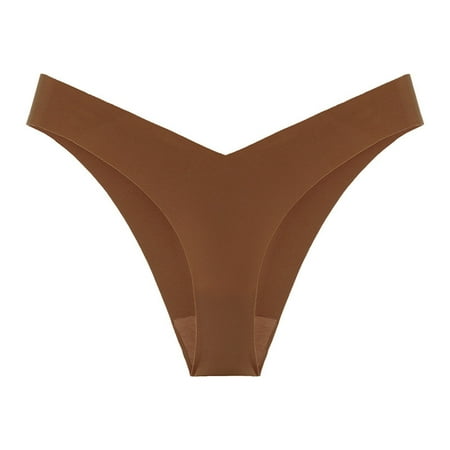 Tiqkatyck Thongs for Women  Clearance  Hot Girls Alluring Panty Underwear Bikini String Seamless Thongs Underwear Solid Nylon Ice Silk   Womens Underwear  Women Alluring G String Thongs F