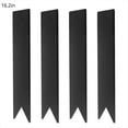 thumbnail image 3 of Paquete de 4 Clips de Conector, Estacas de Metal Cor-Ten de para Bordes de Paisaje de Acero de 6, 8 y 14 Pulgadas de Alto, Negro, 10,2 Pulgadas, 3 of 8