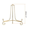 thumbnail image 2 of Uxcell 2Pack 8 Inch Plate Stands for Display Iron Folding Easel Plate Holders, Gold, 2 of 5