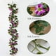thumbnail image 5 of Enredadera de flores artificiales moradas con 33 rosas | Decoración de pared de 180 cm | Vegetación artificial impermeable y resistente al sol para decoración del hogar, 5 of 6