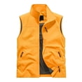 thumbnail image 2 of Mens Outdoor Vest Lightweight Sleeveless Stand Collar Zip Up Work Jacket with Pockets for Travel Hiking Running, 2 of 2