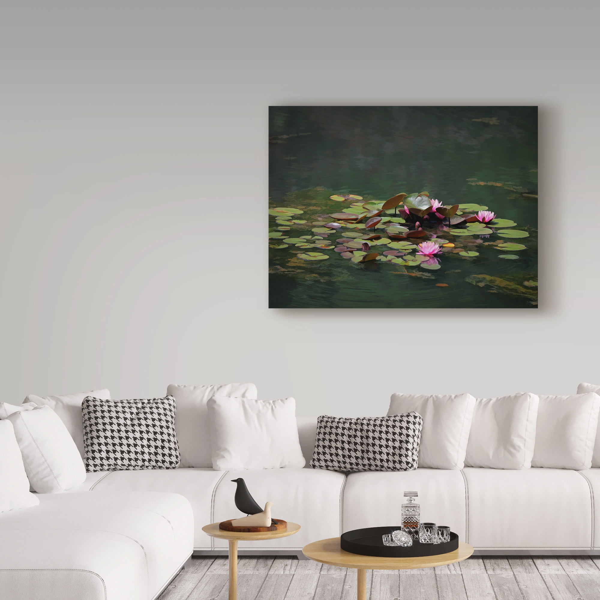 Trademark Fine Art 'Water Lillies' Canvas Art by J.D. McFarlan