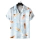 thumbnail image 3 of Camisas de playa hawaianas de moda de verano para hombre y mujer, camisetas florales, camisetas Harajuku con estampado 3D de solapa, camisa de manga corta, ropa para niño y niña, 3 of 5