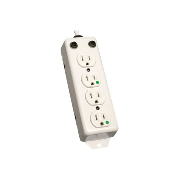 Tripp Lite UL 1363A Medical-Grade Power Strip w/ 4 15A Hospital-Grade Outlets