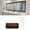 1#Brown, variant on Wood Grain Wallpaper Border,3.9 in x 16.4 ft Mirror Frame Sticker,Removable Self Adhesive Border Decor,Waterproof Bathroom PVC Mirror Frame Sticker for Kitchen Wall Desk Dining Table Decor,Gray