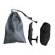 thumbnail image 3 of 2 almohadillas de agarre para levantamiento de pesas, protector de palma ergonómico, antideslizante, con cordón. Negro, 3 of 9