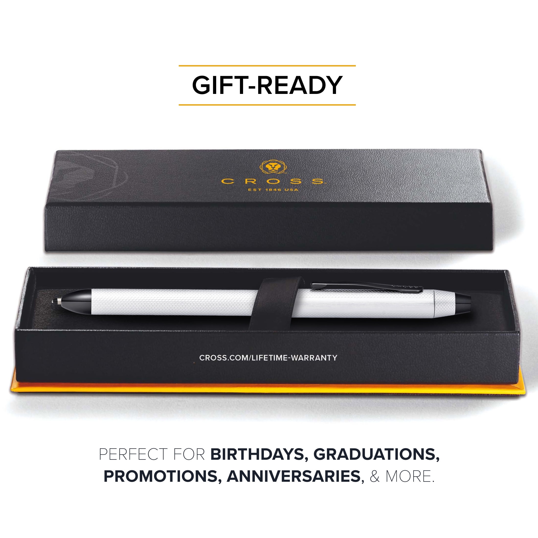 Cross, Multifunction Pen, Brushed Chrome PVD, 3-In-1 Design