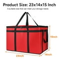 thumbnail image 2 of 3-Pack Insulated Food Delivery Bag, XXXL Pizza Cooler Bags, Rideshare Delivery Bag, Warmer/Frozen, Cold/Hot Thermal Styrofoam Carrier for Car/Travel/Shopping/Catering, 2 of 13