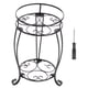 thumbnail image 1 of Soporte de planta en maceta de metal Sincero doble capa estilo Europeo Negro, 1 of 10