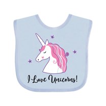 Inktastic Unicorn Girls Cute Fantasy Girls Baby Bib