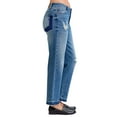 thumbnail image 4 of Judy Blue Full Size Mid Rise Bf Patch  Repair Destroy Release Hem Jeans Plus Size, 4 of 11