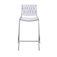 thumbnail image 3 of Milan Trevor Stackable Weave Back Counter Stool in White (Set of 2), 3 of 8