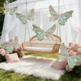 thumbnail image 5 of Giant Artificial Butterfly Party Decoration 20 Inch 3D Mesh Butterfly Wall Decoration for Baby Shower Birthday Party Wedding Valentines Decor, 5 of 6