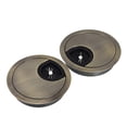 thumbnail image 3 of Thinsony 2Pcs 60mm Ordinateur Table de Bureau Cache Passe-Fils Trou de Câble Bronze 1Set, 3 of 6