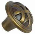 thumbnail image 2 of GlideRite 1-1/4 in. Round Braided Cabinet Knob, Antique Brass, Pack of 25, 2 of 5