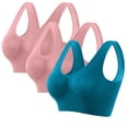 thumbnail image 1 of Fiudx Sujetador Deportivo Sin Costuras, Sujetador de Yoga Sin Aros con Almohadillas Extraíbles, Top Deportivo Súper Transpirable, Ligero, Suave y Cómodo, para Uso Diario Informal, Estilo Veraniego pa, 1 of 4