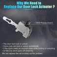 thumbnail image 3 of Rear Liftgate Door Lock Actuator for A4/A4 2002-2005 S4 2004-2005 Latch Assembly 8E5962115B, 3 of 4