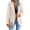Pink, variant on Women's Elegant Double-Breasted Blazer Jacket Casual Long Sleeve Tweed Coat with Pockets Beige