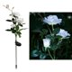thumbnail image 1 of Energía Solar rosas flores jardín luz hogar flores decorativas luces de noche para jardín paisaje césped Patio decoraciones de Patio blanco, 1 of 8