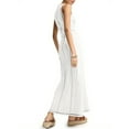 thumbnail image 3 of Women's Summer Sleeveless Extra Contrast Stitch Ribbed Knit Long Dresses, 3 of 6
