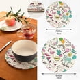 thumbnail image 3 of SKYSONIC Unicorns Flamingo Cats Pot Holders Trivets, 2 Pcs Heat Resistant Trivets,Cute Animals Summer Cotton Thread Weave Mats for Hot Pads Pans Pot Bowl Teapot for Kitchen Decor, 3 of 7
