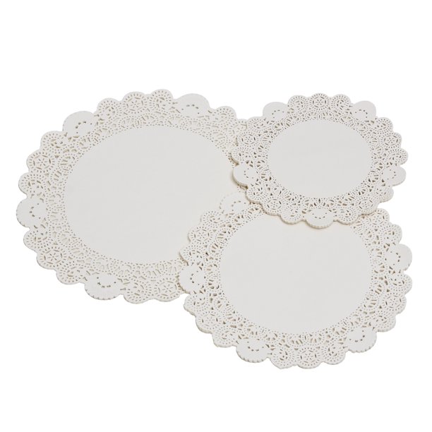 Sweet Creations Round Lace Paper Doilies, Assorted Sizes, 72 Ct