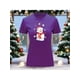 thumbnail image 1 of Playera Blusa Con Estampado De Muñeco De Nieve Navidad Color Morado Talla Mediana Marca Emil SaEs, 1 of 4