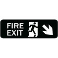thumbnail image 1 of Fire Exit Sign,Safety Informative Sign With Symbols Great For Home Office Business 4x16 Inch, 1 of 5