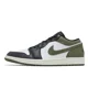 thumbnail image 2 of Ni-k-e Air Jordan 1 Low AJ1 Black Toe Medium Olive Men Casual Shoes 553558-092, 2 of 6