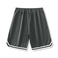 thumbnail image 5 of YNGKMEA Mens Basketball Shorts Lightweight Elastic Waistband Quick Dry Mesh Activewear Big and Tall Casual Shorts Plus Size, 5 of 5