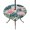 Pink, Sage, Brown, variant on Round Outdoor Tablecloth with Umbrella Hole and Zipper, Summer Coastal Tablecloth with Elastic Waterproof, Beach Palm Leaves Coral Starfish Shell Patio Table Covers for 55" - 60" Picnic Pool Tables