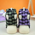 thumbnail image 7 of Warm Winter Dog Hoodie Sweater Two-Legged Plaid Pet Coat with Hood, Ideal Pet Clothes for Small Dogs and Cats, 7 of 7