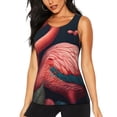 thumbnail image 1 of Fotbe Colorful Floral Flamingo Blusas Sin Mangas para Mujer – Estilo Casual, Corte Suelto, Slim-Fit, Cuello Redondo Deportivo, Tops de Verano para Gimnasio y Yoga-X-Large, 1 of 7